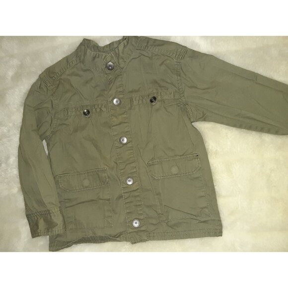 Boys Clothes Size 5 OshKosh Green Brown Lightweight Thin Long Sleeve Jacket - Picture 2 of 5